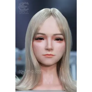 SE Doll SE X-BOT AI Head Annika single AI head with platinum silicone skin, expressive facial movement, and interactive smart companion features
