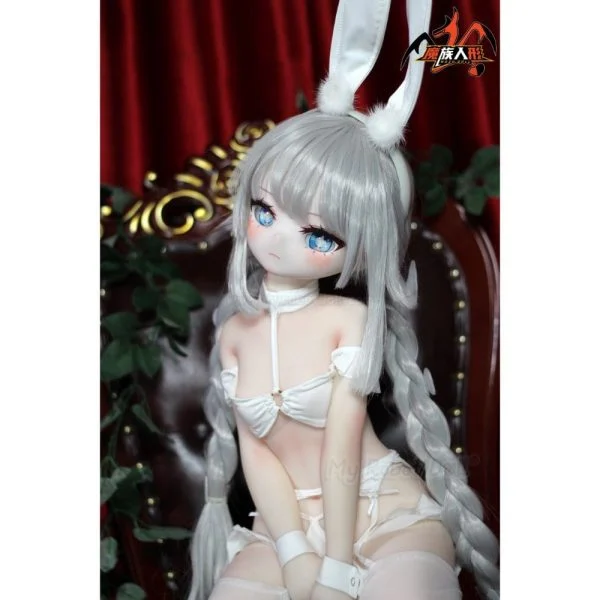 Anime Doll Head #3-White Mozu Doll - 85cm / 2'9" - Image 3