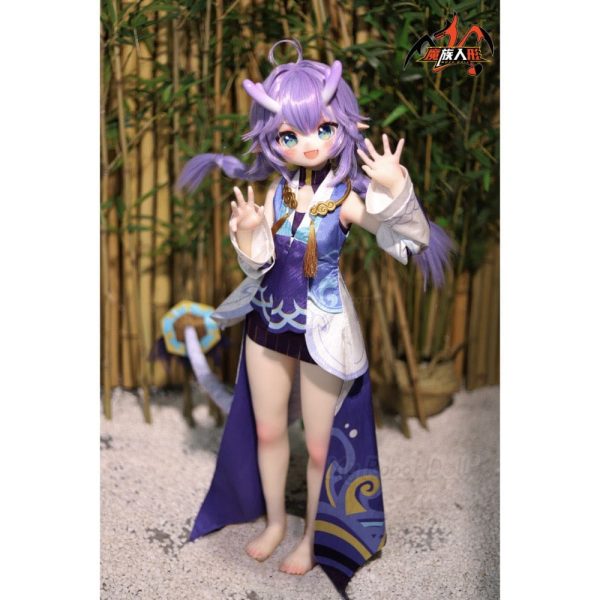 Anime Doll Head #6-White-Dragon Mozu Doll - 85cm / 2'9" - Image 2