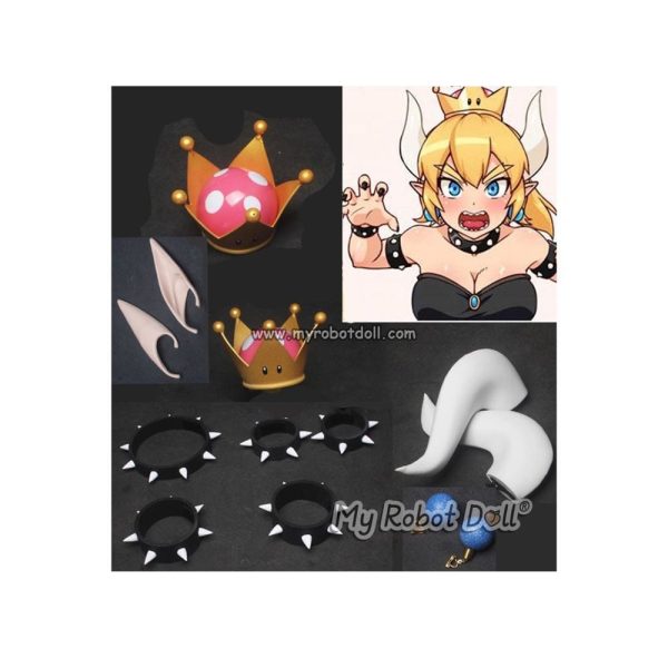 Cosplay Jewelry Set for Evil Princess Peach Anime Doll