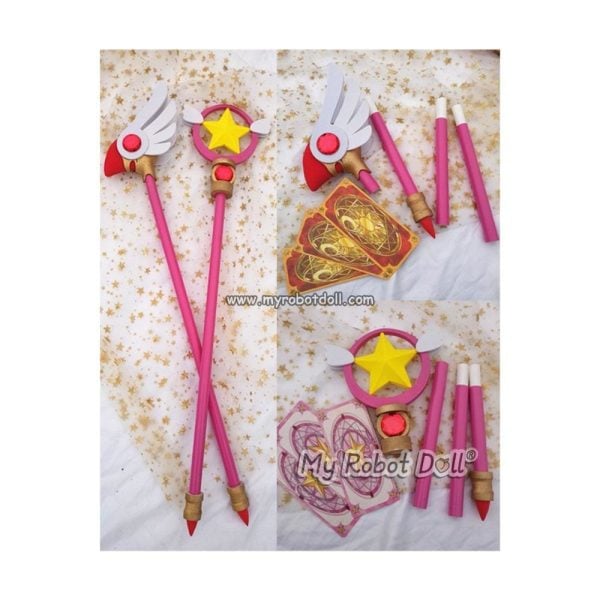 Cosplay Magic Rod for Cardcaptor Sakura Anime Doll V2