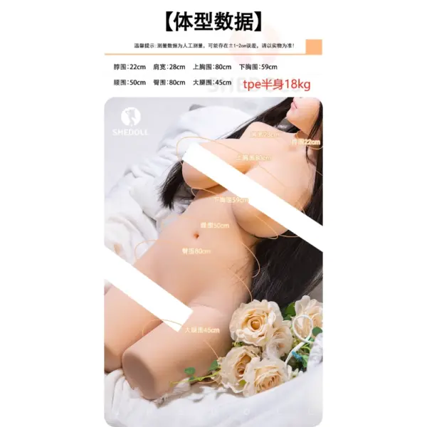 Female Dolls, Full-Size Dolls, Sex Dolls	Shedoll Presents Torso Sex Doll Belle Shedoll No Arms Tpe, A Handcrafted Full Tpe Premium Silicone Doll