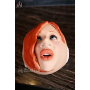 Dolls Castle H2 Pro head with red molded hair and blue eyes