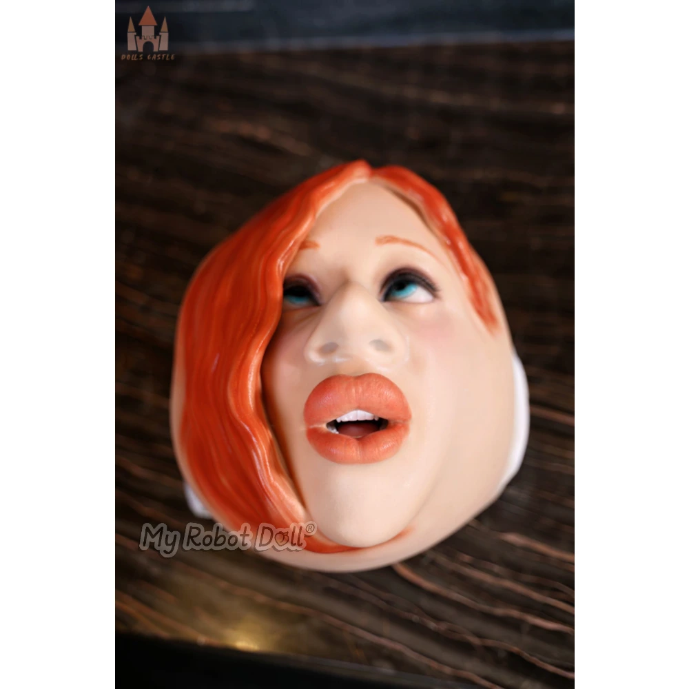 Silicone Sex Toy H2 Pro Dolls Castle - 23Cm / 9&Quot; 1 Dolls Castle H2 Pro Head With Red Molded Hair And Blue Eyes