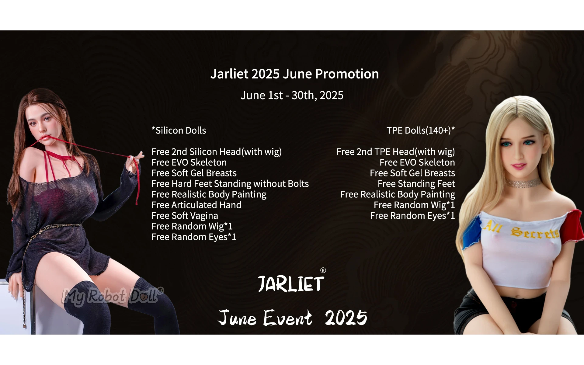 Jarliet Doll promo banner