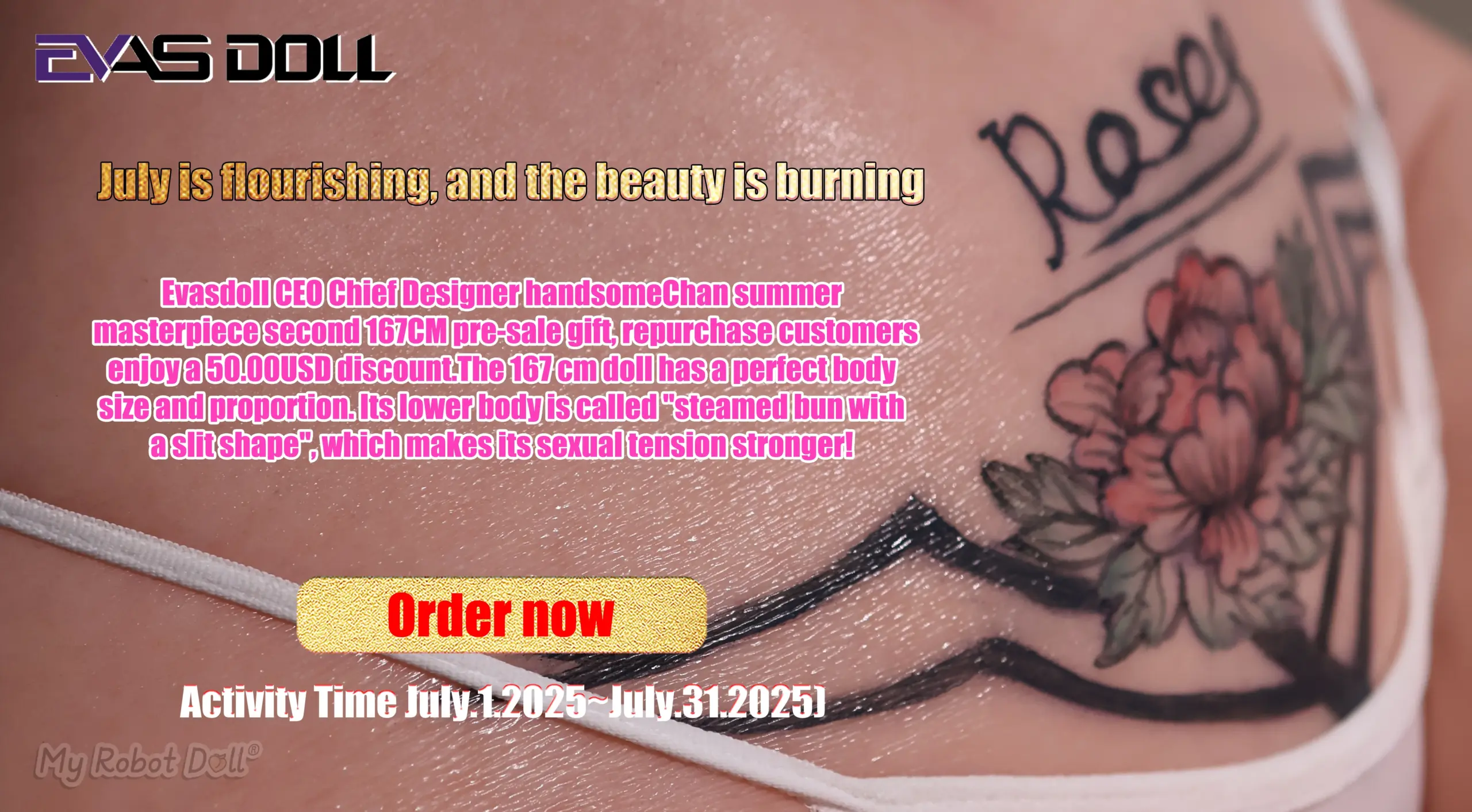 Evas Doll promo banner