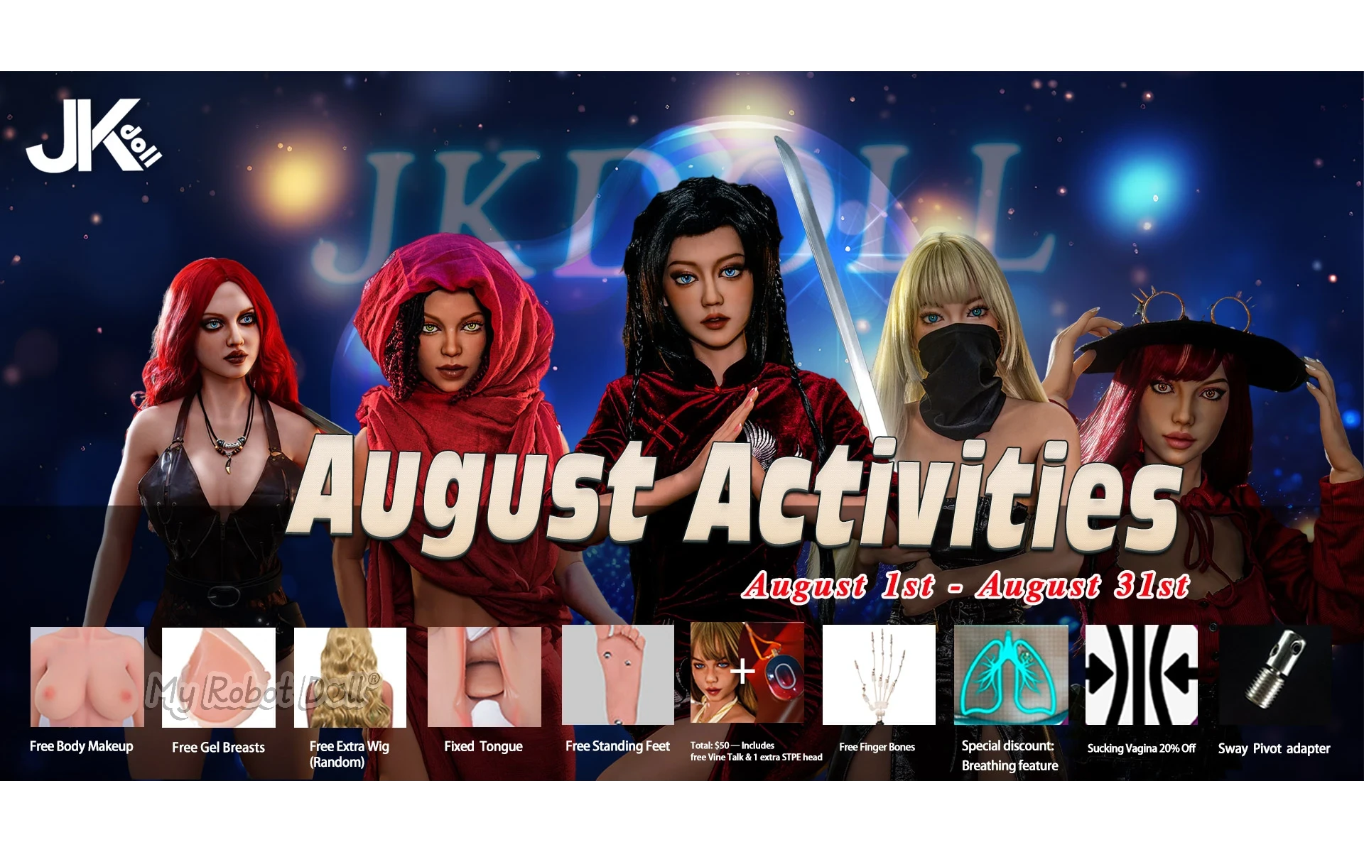 JK Doll promo banner
