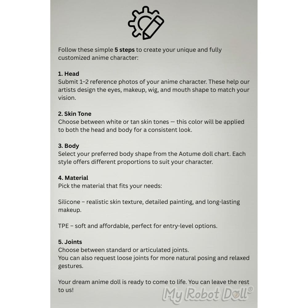 Create Your Male And Female Anime Doll With Aotume 2 Instructions-Aotume