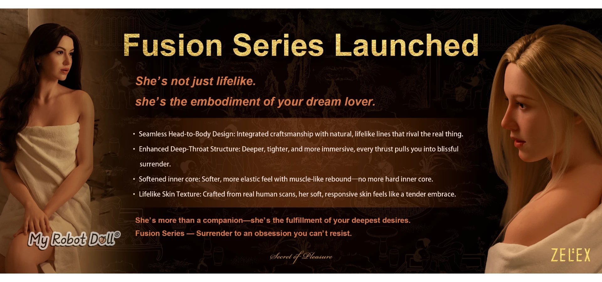Zelex Doll promo banner