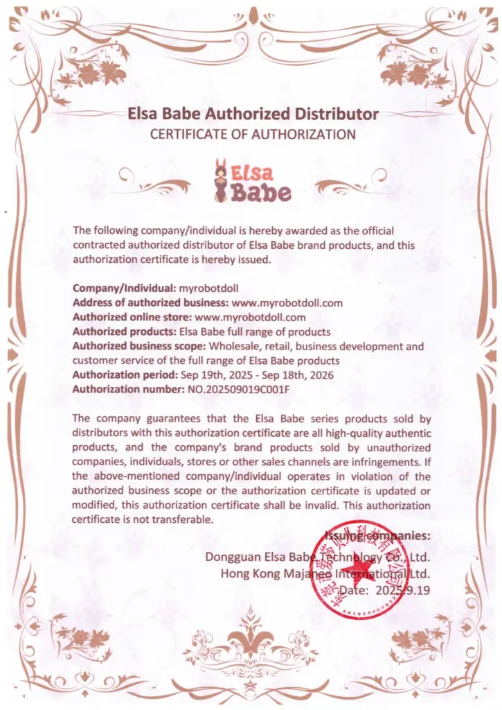 Elsa Babe certificate