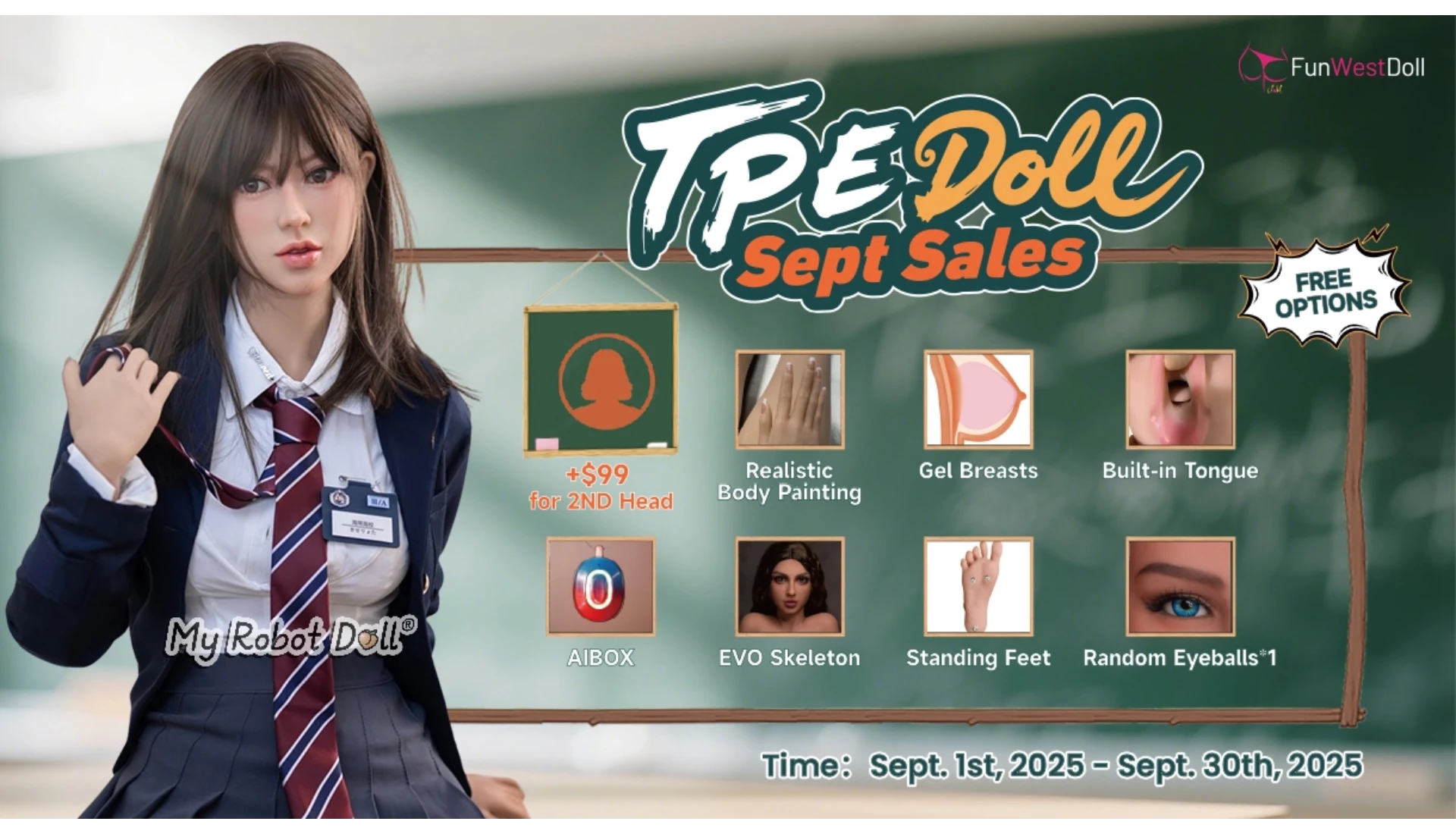 Funwest Doll promo banner