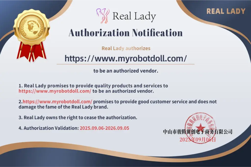 Real Lady certificate