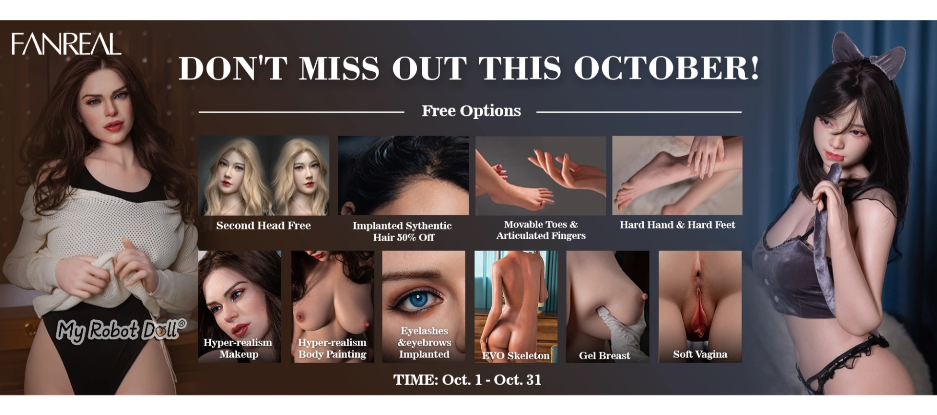 Promotions 7 Fanreal Doll Sex Dolls Collection