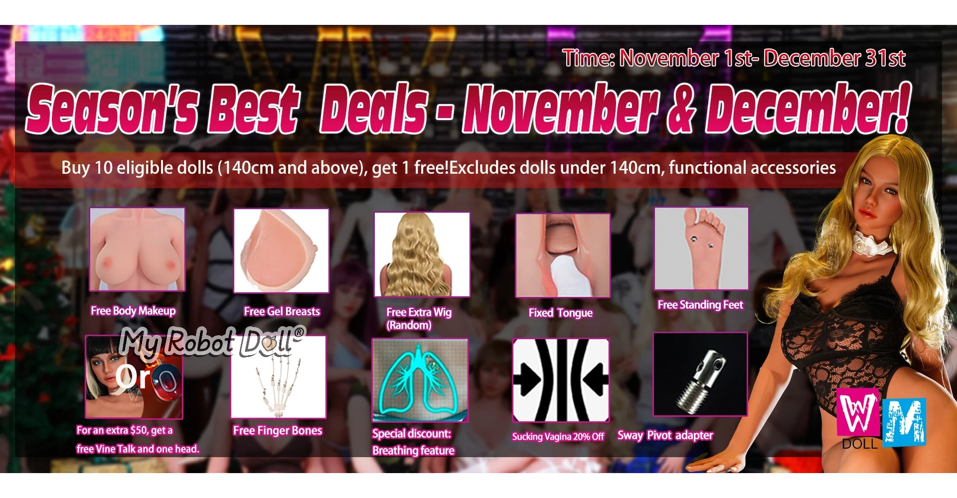 WM Doll promo banner