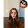 Black November: Irontech S5-Cinderella Soft Silicone Head – Minor Imperfection – Only 1 Available At 65% Off! 11 Elegant Silicone Doll Head Irontech S5-Cinderella With Auburn Hair, Blue Eyes, Soft Sculpt, Lifelike Silicone Finish, In Stock Belgium, 50% Off Black November.