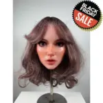 Realistic Silicone Doll Head Mila Bell – Glossy Look 50% Off