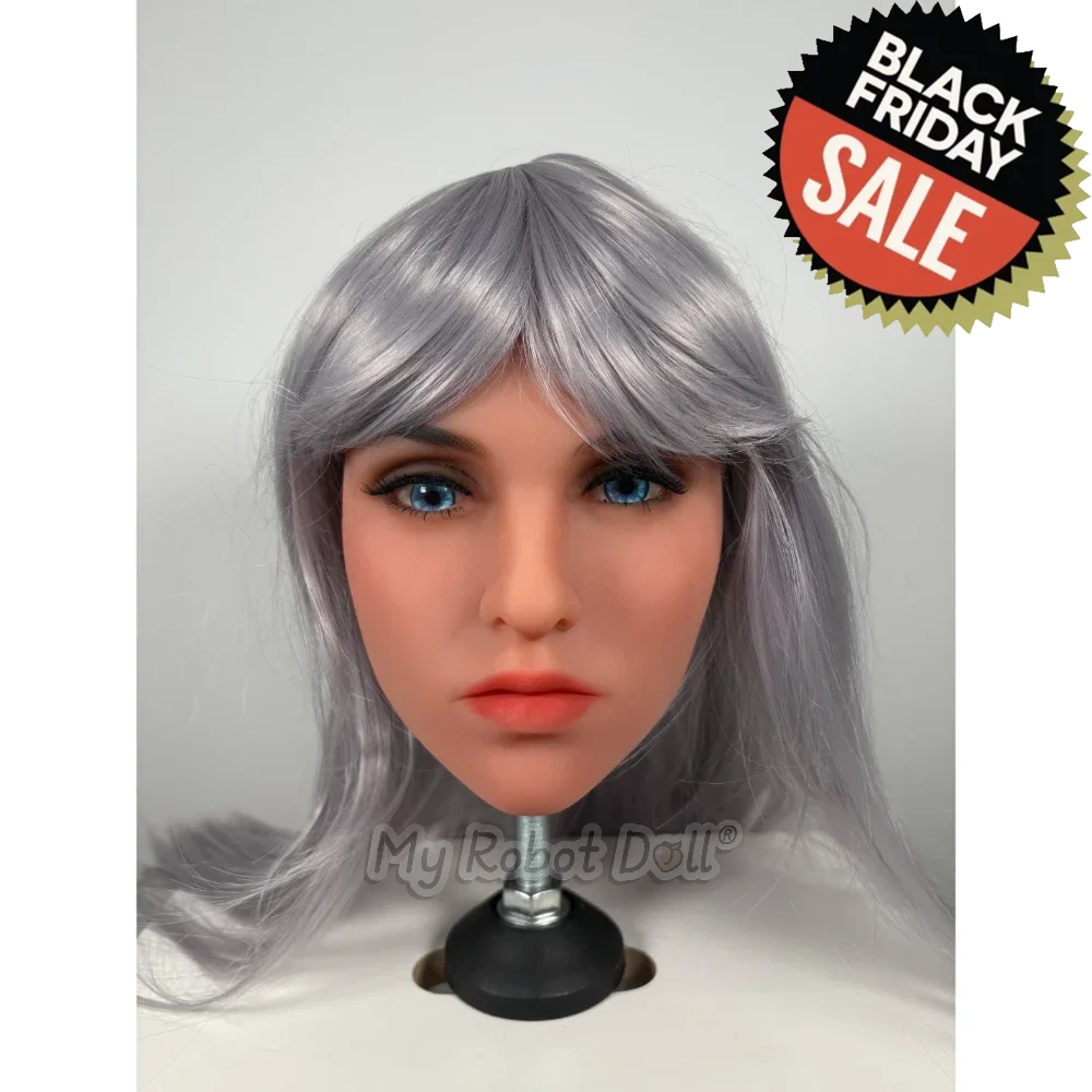 Black November: Wm #159 Ros – Only 1 Available At 50% Off! 1 Silver Hair Doll Head Wm #159 – 50% Off Black November