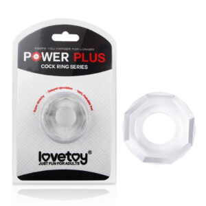 Rimba #4422 - LoveToy - Power Plus - Flexibele Cock Ring - Transparant