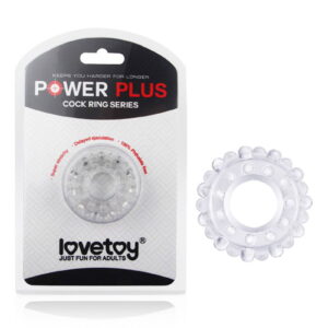 Rimba #4420 - LoveToy - Power Plus - Flexibele Cock Ring - Transparant