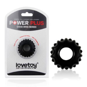 Rimba #4419 - LoveToy - Power Plus - Flexibele Cock Ring - Zwart