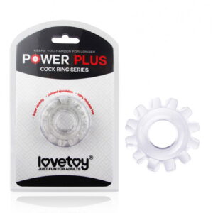 Rimba #4418 - LoveToy - Power Plus - Flexibele Cock Ring - Transparant