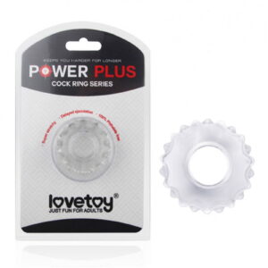 Rimba #4416 - LoveToy - Power Plus - Flexibele Cock Ring - Transparant