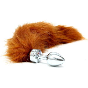 Rimba #8103 - Butt plug SMALL with brown tail (unisex)