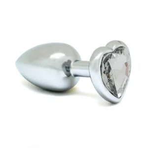 Rimba #8094 - Butt plug SMALL with Heartshaped cristal (unisex)