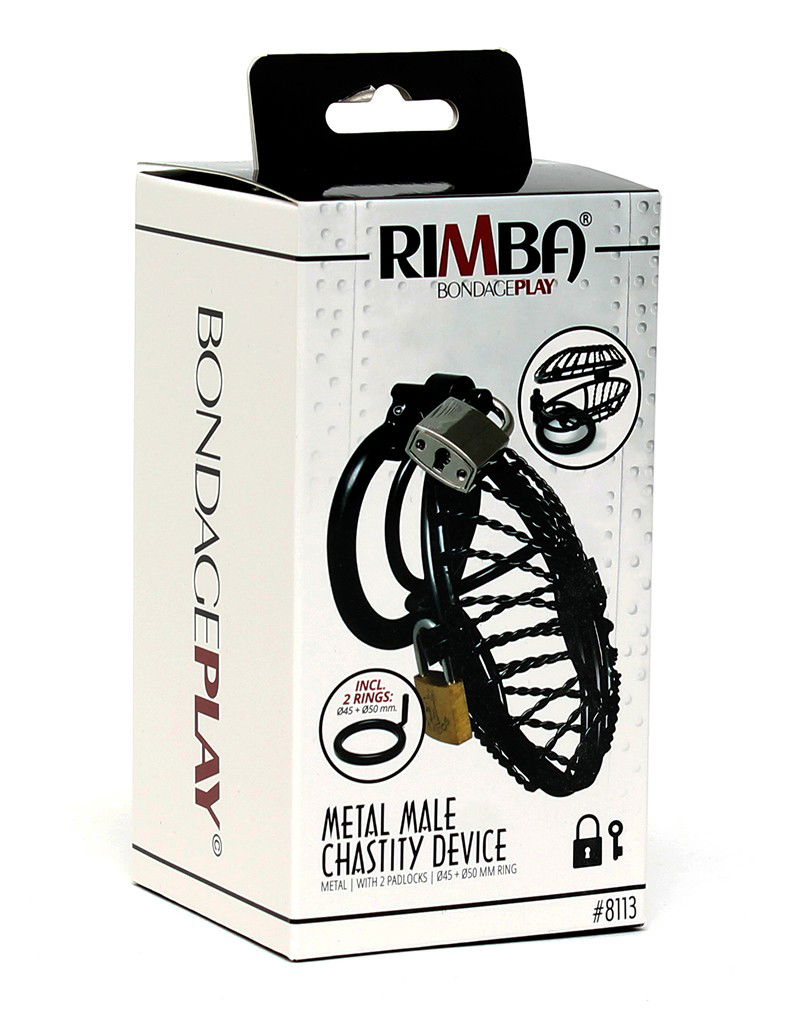 Rimba #8113 - Male Chastity Device With Padlock 2 Rimba #8113 - Male Chastity Device With Padlock - Image 2