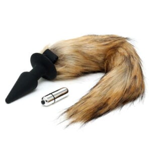 Rimba #9143 - Silicone Butt Plug with Fox Tail