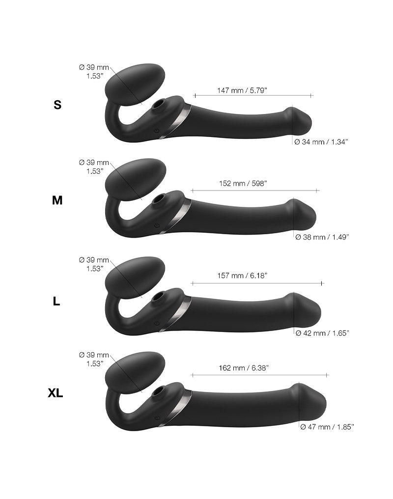 Rimba #5352 - Strap-On-Me - Multi Orgasm - Strap-On Vibrator With Licking Stimulator Size L - Black 5 Rimba #5352 - Strap-On-Me - Multi Orgasm - Strap-On Vibrator With Licking Stimulator Size L - Black - Image 5