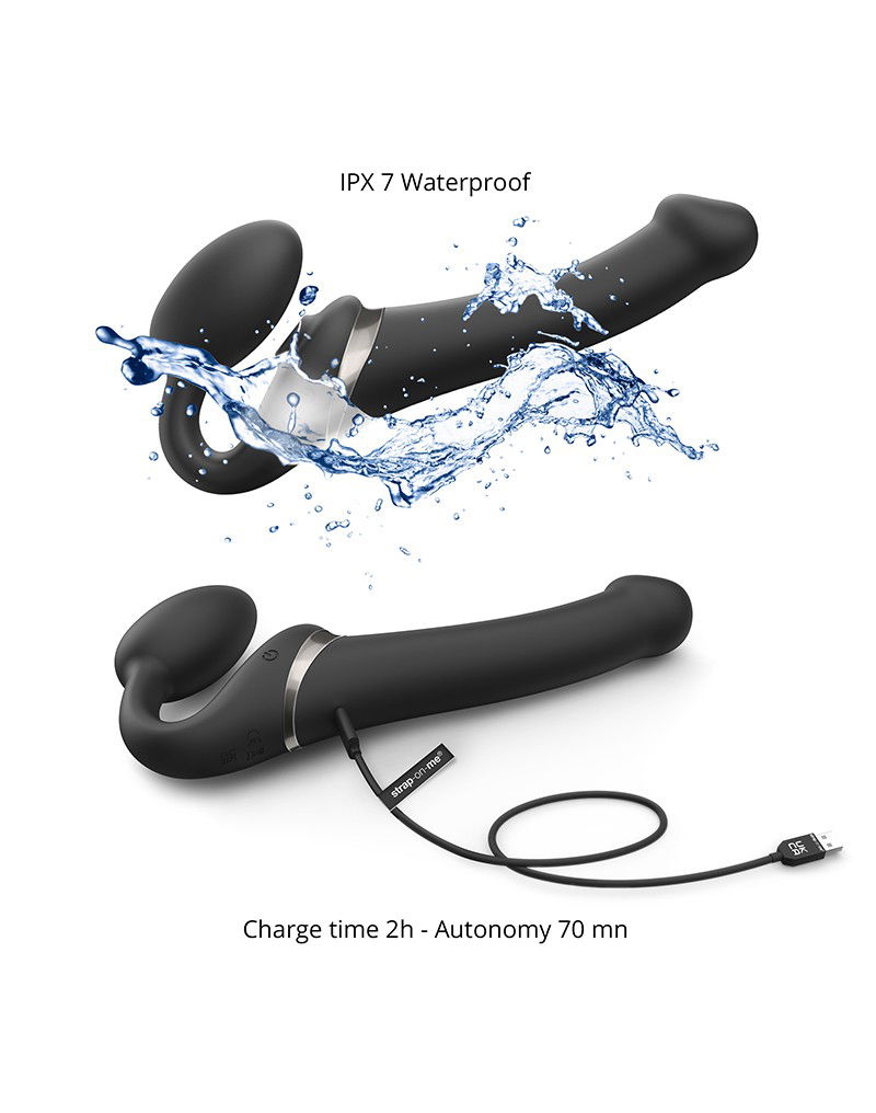 Rimba #5352 - Strap-On-Me - Multi Orgasm - Strap-On Vibrator With Licking Stimulator Size L - Black 6 Rimba #5352 - Strap-On-Me - Multi Orgasm - Strap-On Vibrator With Licking Stimulator Size L - Black - Image 6