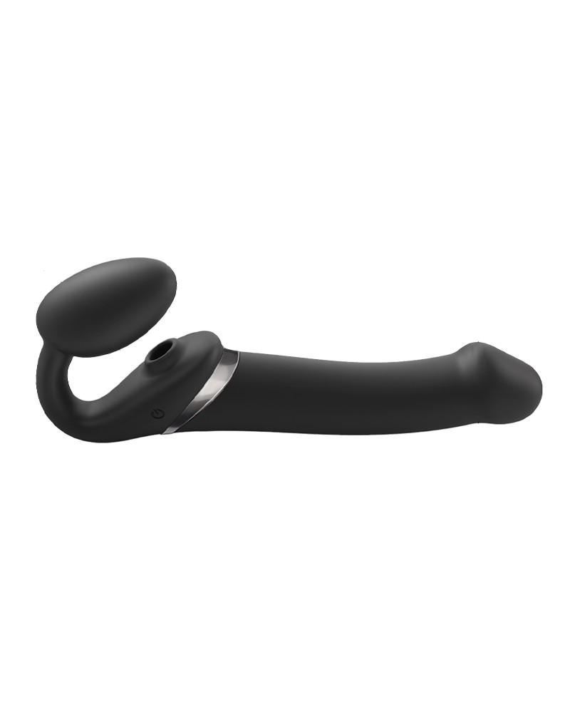Rimba #5352 - Strap-On-Me - Multi Orgasm - Strap-On Vibrator With Licking Stimulator Size L - Black 1 Rimba #5352 - Strap-On-Me - Multi Orgasm - Strap-On Vibrator With Licking Stimulator Size L - Black