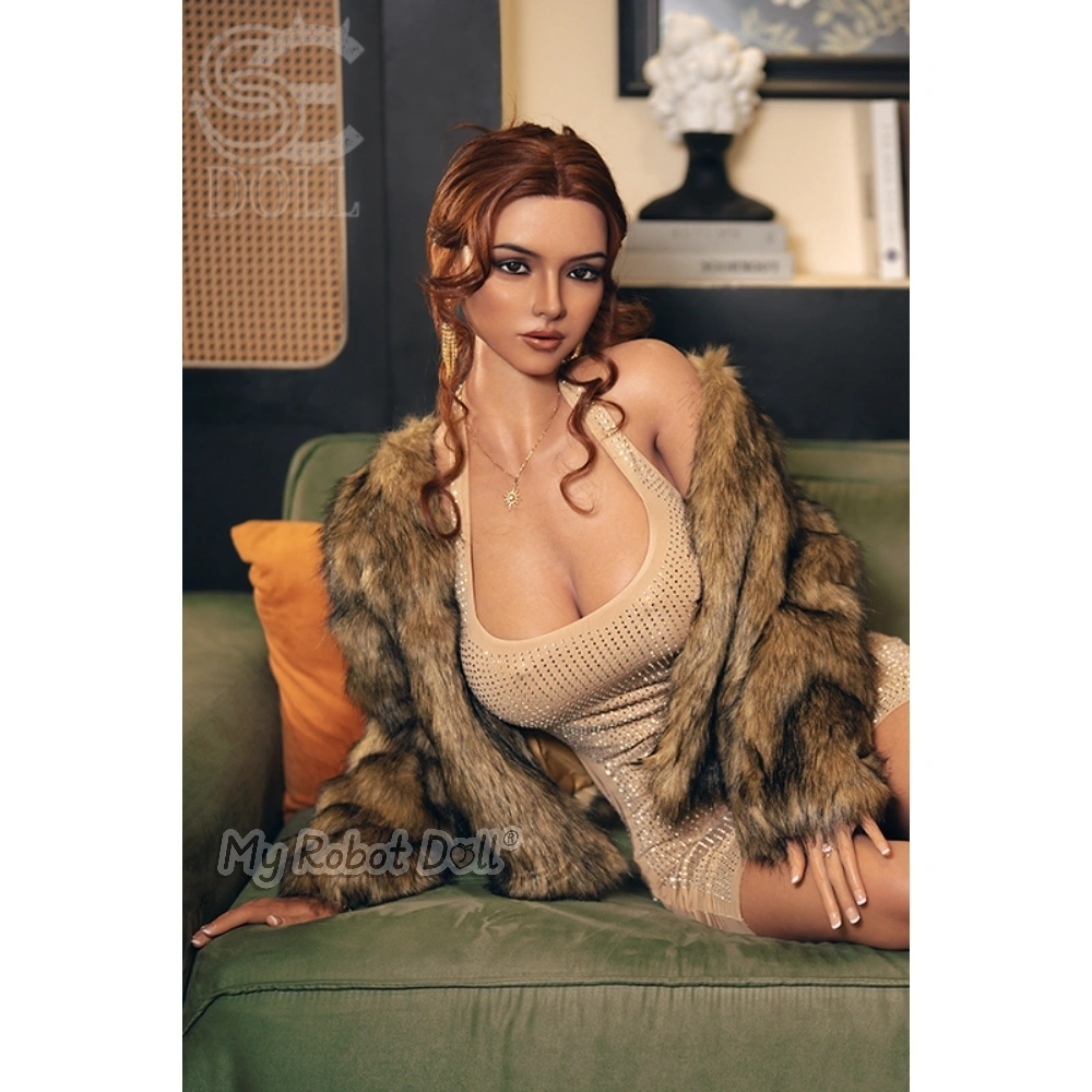 Annika K Se Doll 167Cm Exclusive Silicone Love Doll Seated In Elegant Outfit