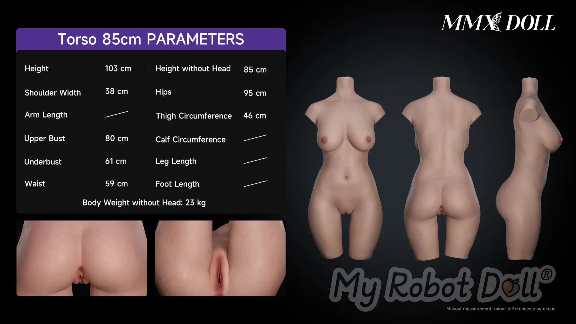 MMX Doll Torso 85cm Diagram