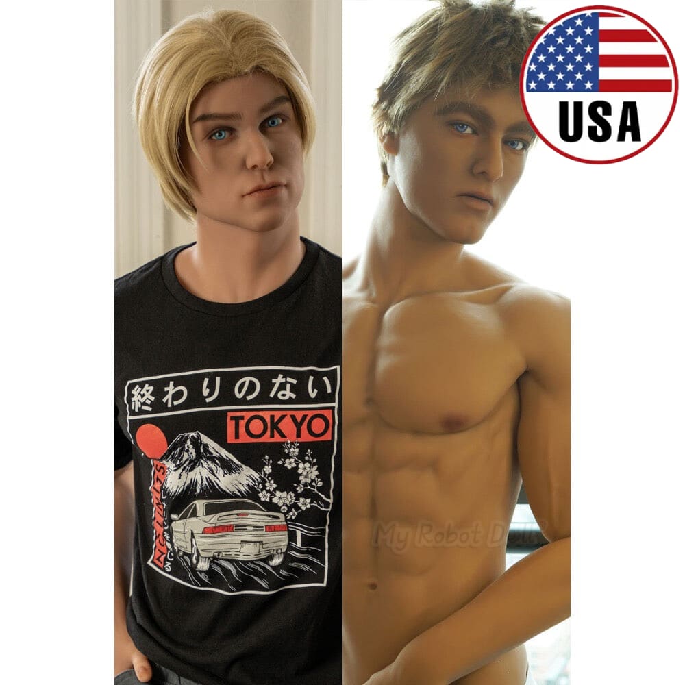 🇺🇸 Male Sex Doll Devon+Lucas Doll-Forever - 170cm / 5'7" Two TPE Heads - In Stock USA