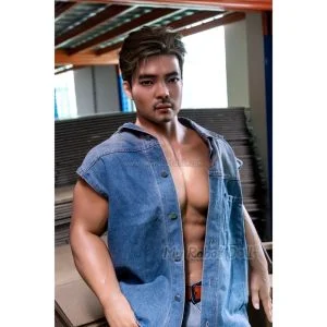 Male Sex Doll Yuan Qita Doll - 170cm / 5'7" Full Silicone All-in-one Seamless Neck