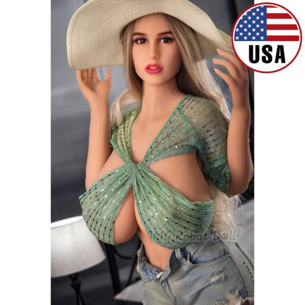 🇺🇸 Sex Doll Head #65 HR Doll - 158cm / 5'2" - In Stock USA Tan - Giant breasts