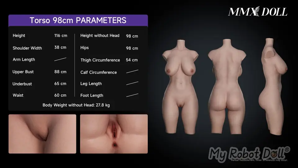 MMX Doll Torso 98cm Diagram