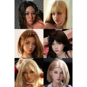 Aibei Luxe Premium Realistic Silicone Sex Doll Heads