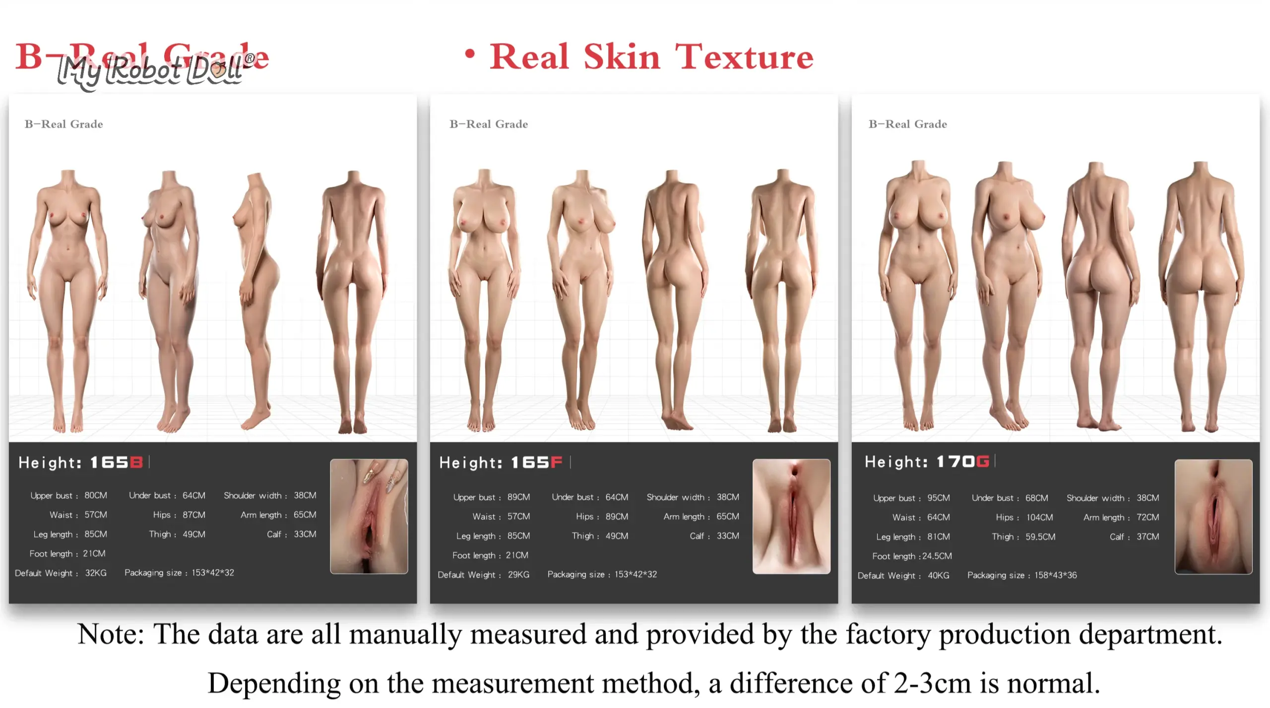Doll Senior body data chart 2