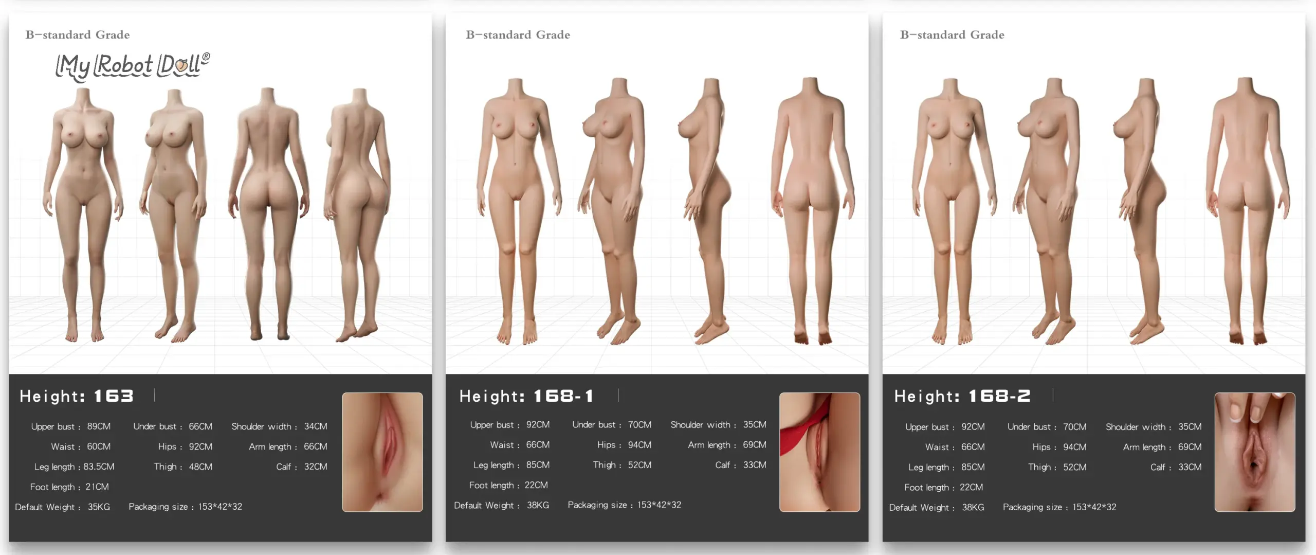 Doll Senior body data chart 3
