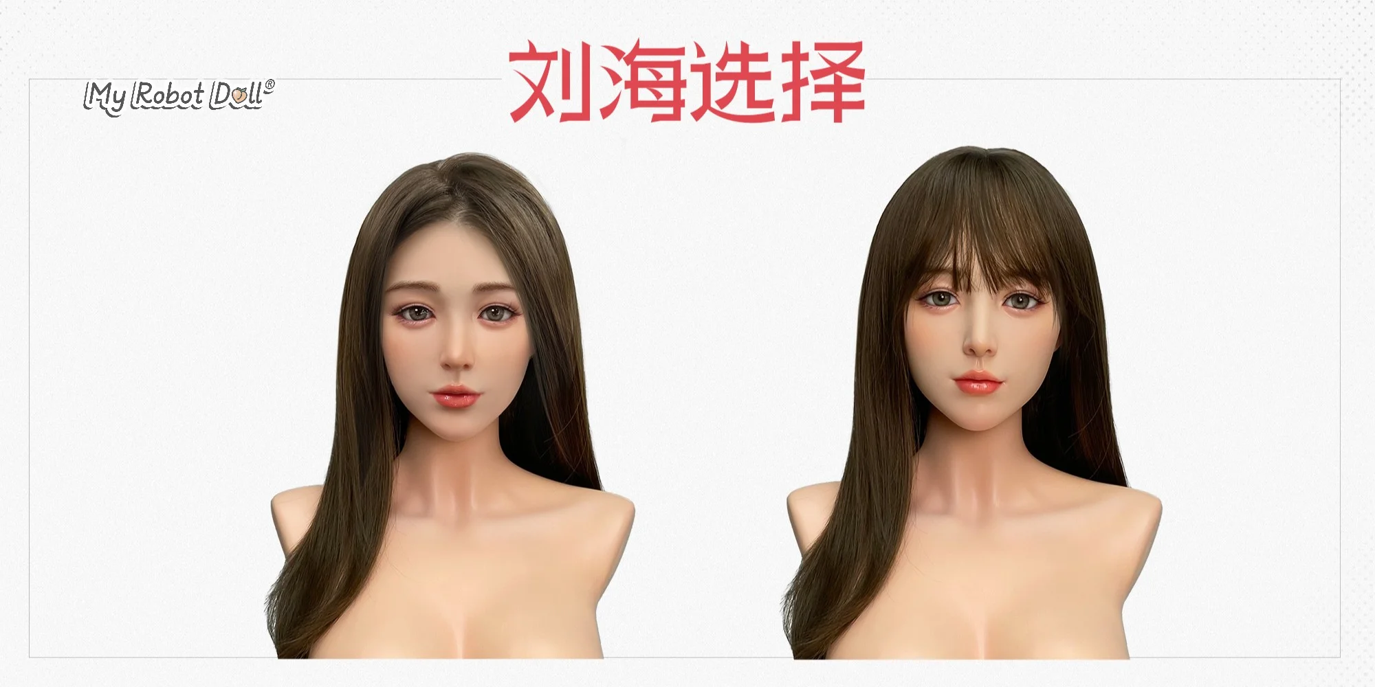 Doll Senior implanted hair detail