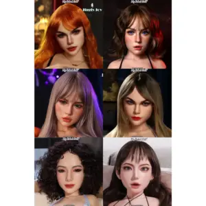 JigglyJoy Premium Realistic Sex Doll Heads