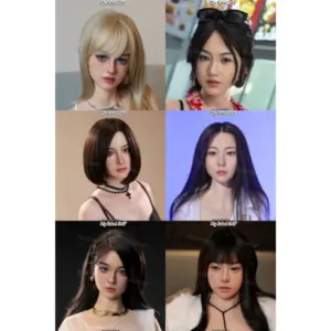 MMX Realistic Full Silicone Sex Doll Head