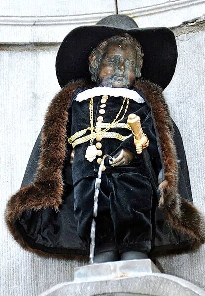 Brussels Manneken Pis Costumed