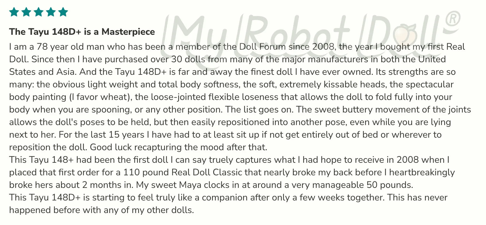 Top 5 Best Sex Dolls For Men In 2025 4 Peach By Tayu Doll Customer Review