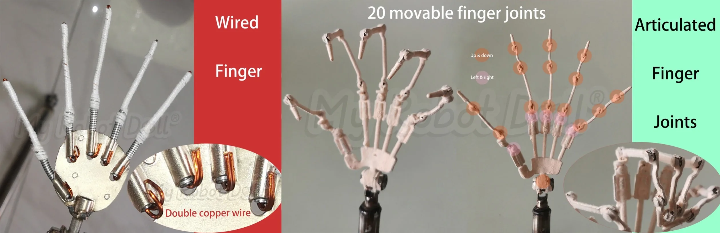 Close-up of Aotume Doll Finger Joints