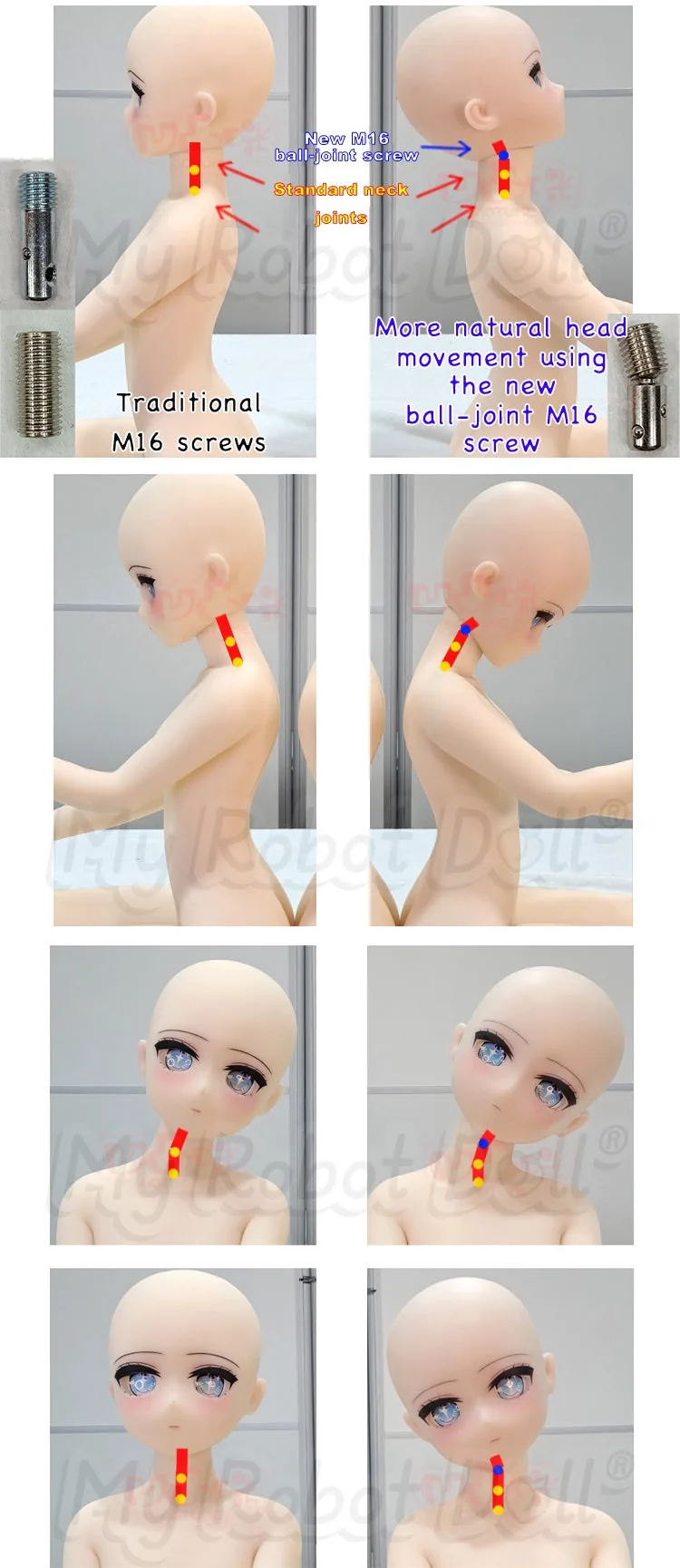 New ball-joint M16 screw