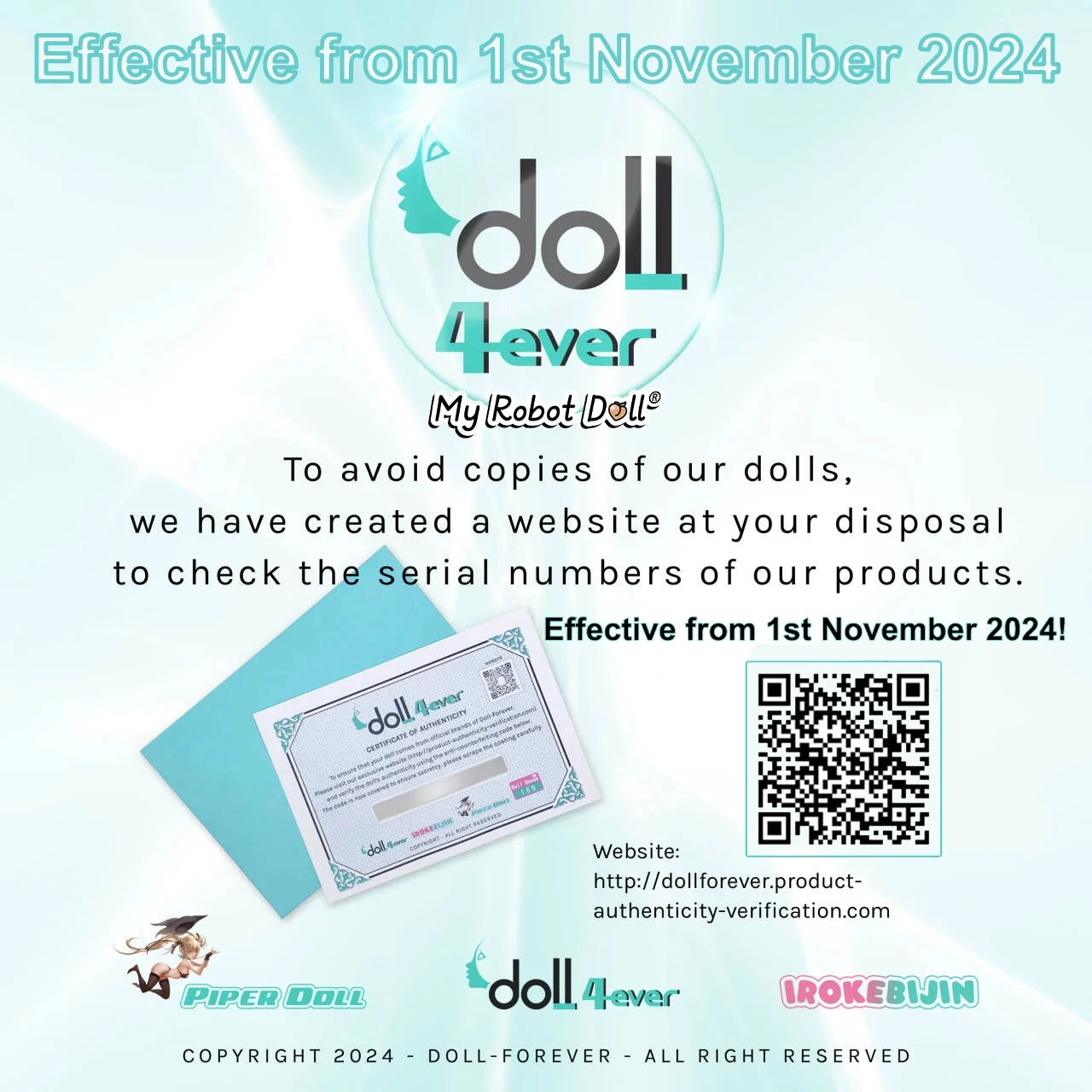 Piper Doll Authenticity Code and Verification